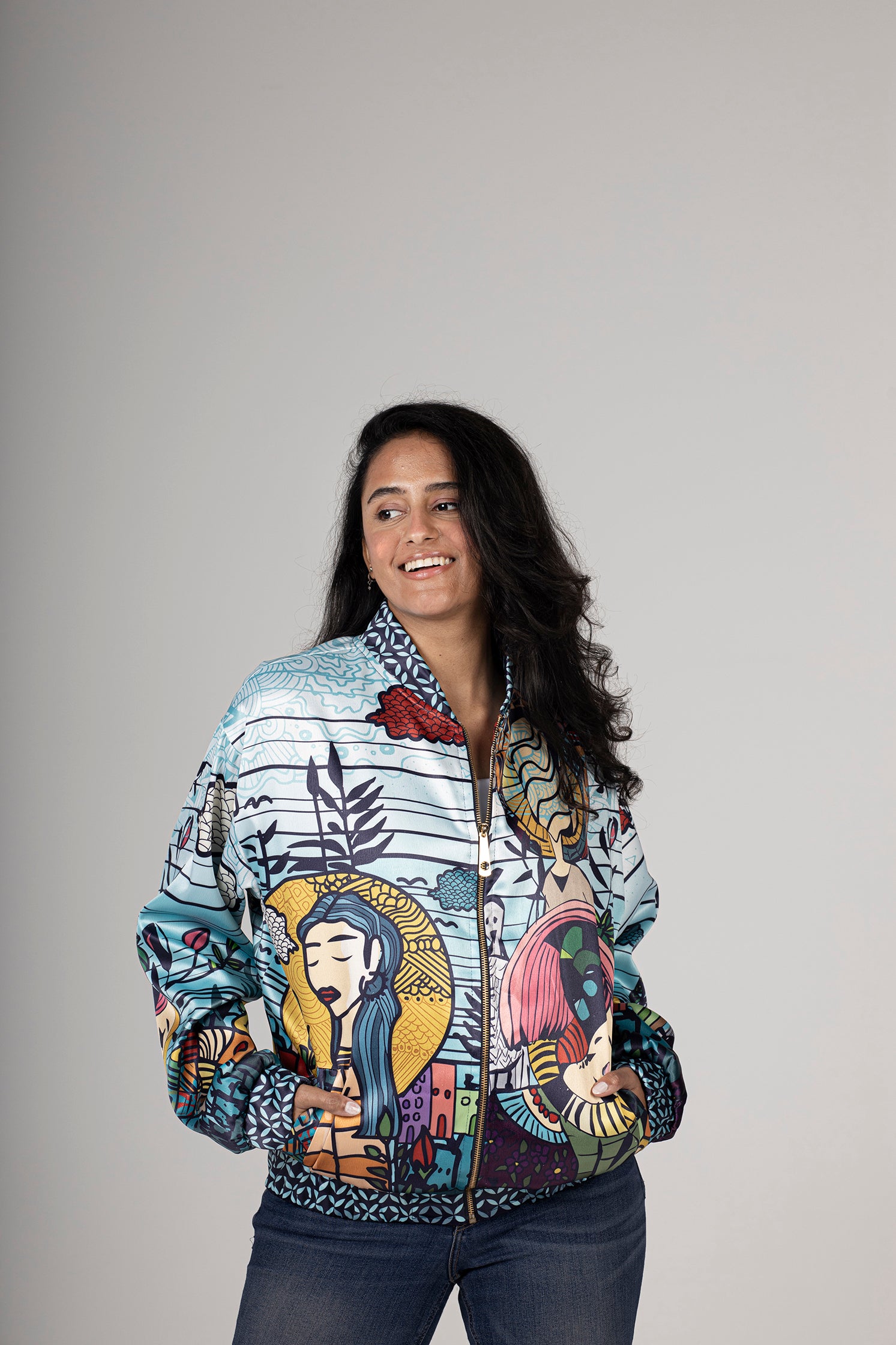 " NEVER LAND " Bomber Jacket