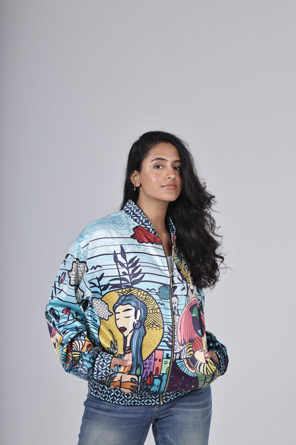 " NEVER LAND " Bomber Jacket