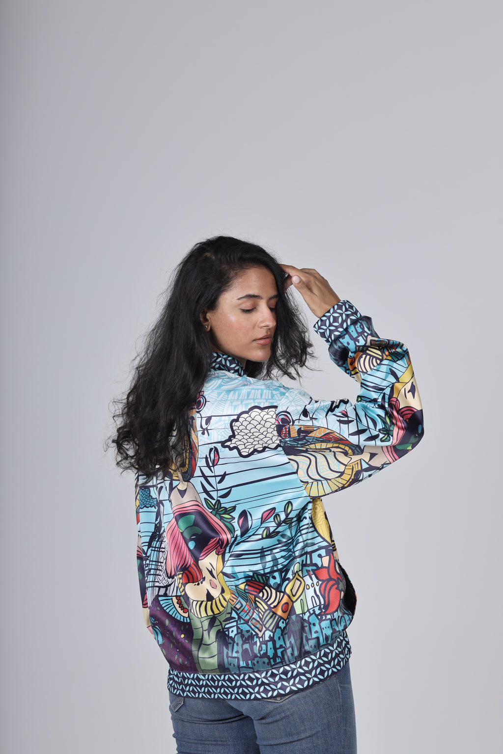 " NEVER LAND " Bomber Jacket