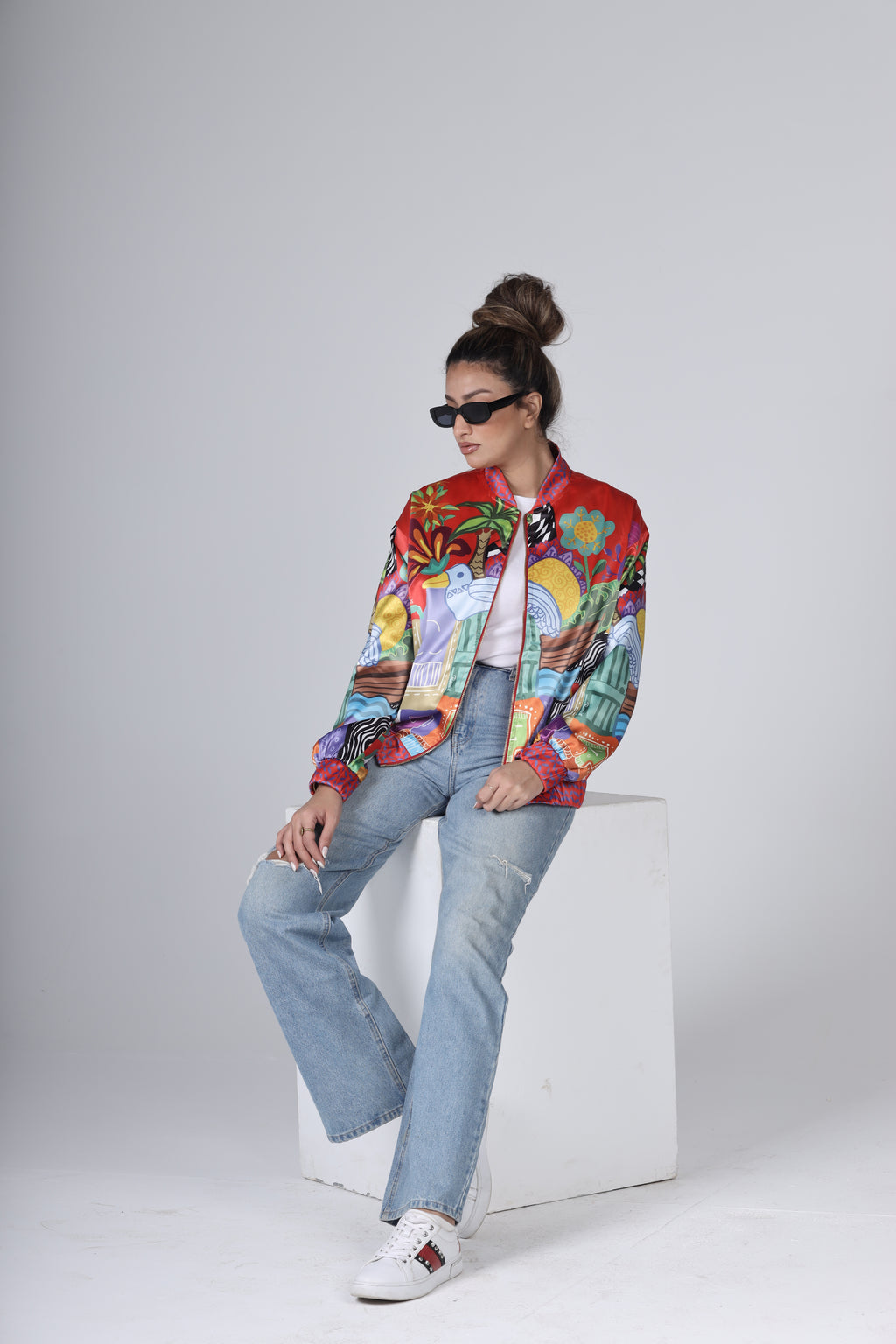 "THE VILLAGE" Bomber Jacket