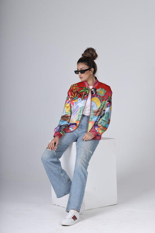 "THE VILLAGE" Bomber Jacket