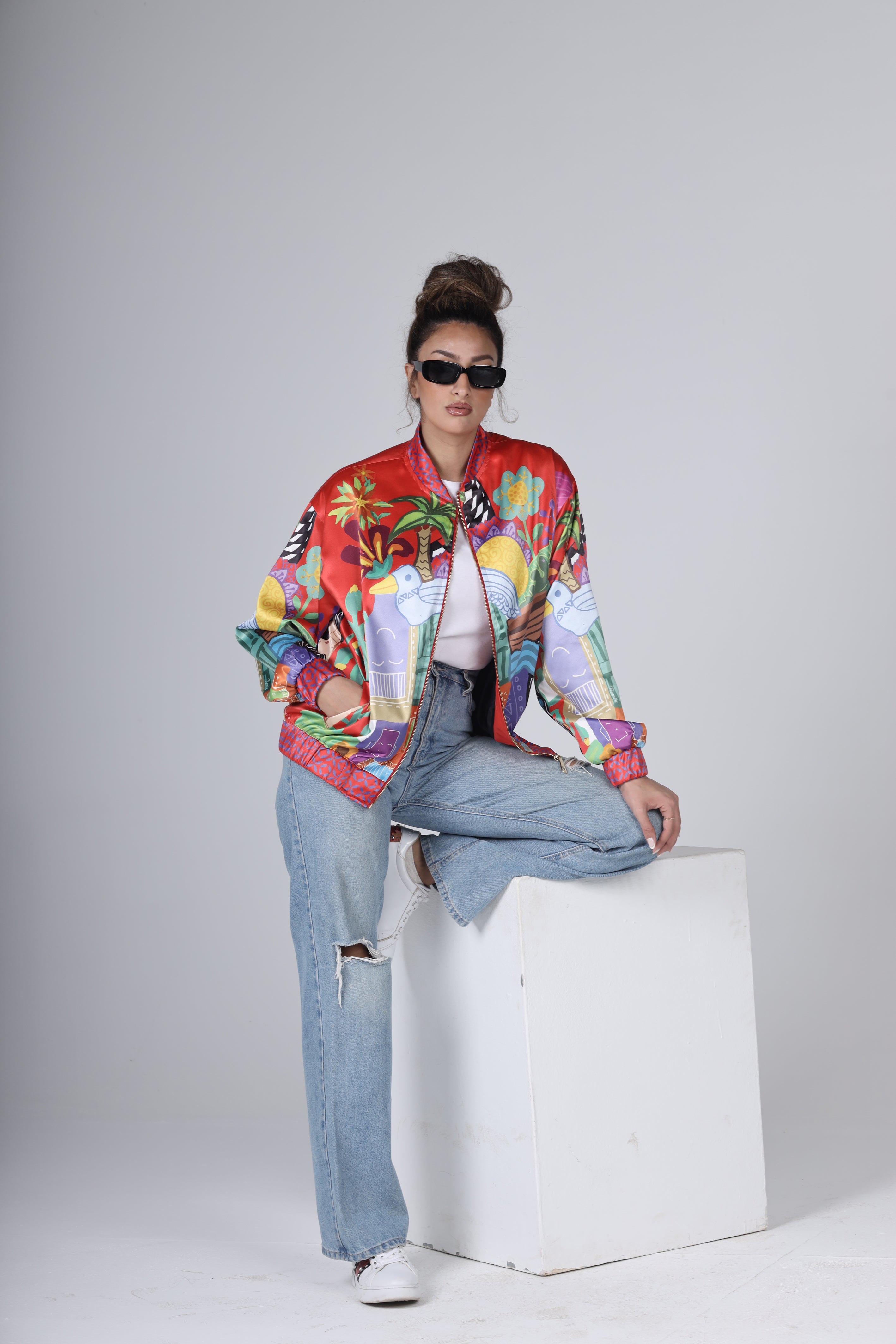 "THE VILLAGE" Bomber Jacket