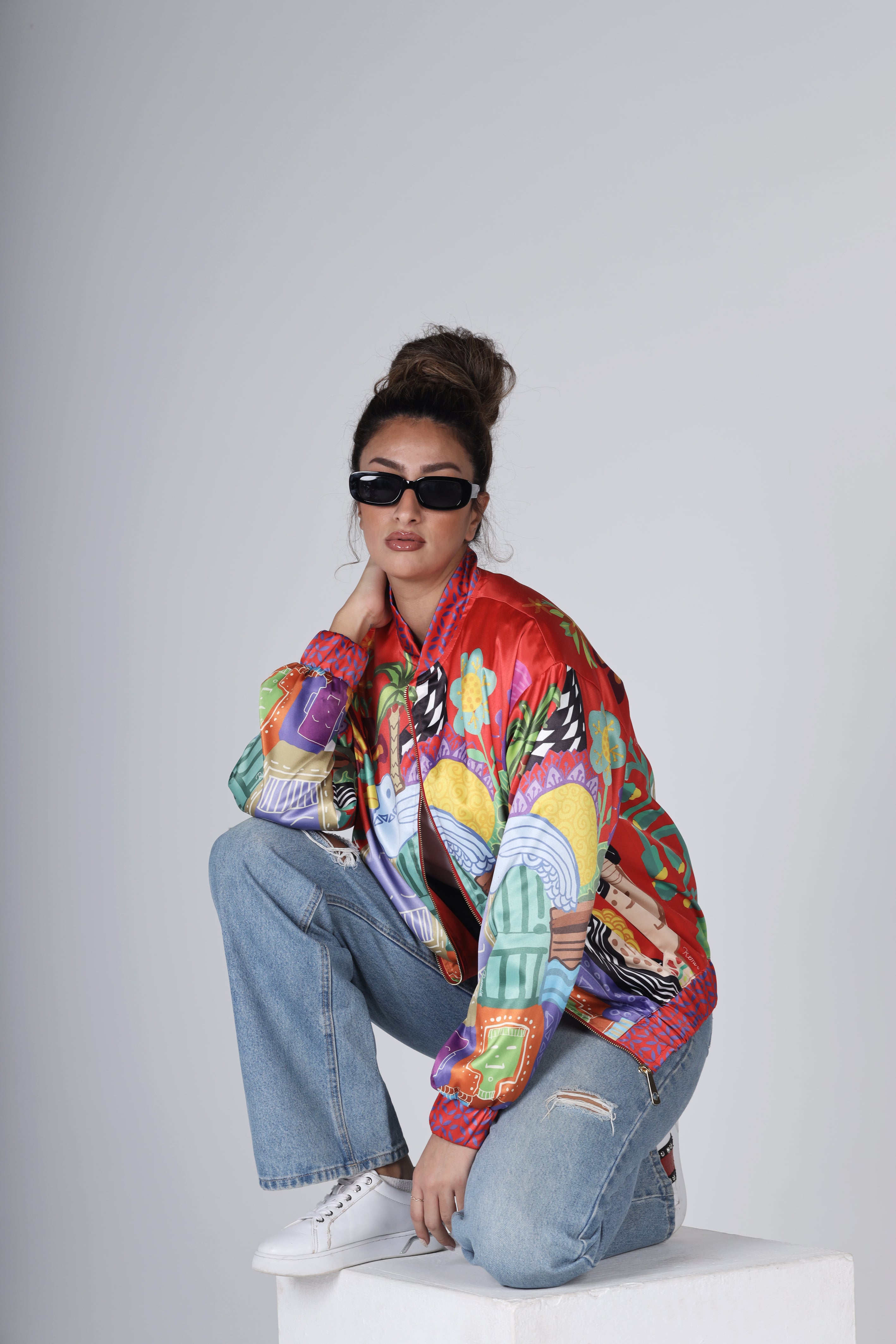 "THE VILLAGE" Bomber Jacket