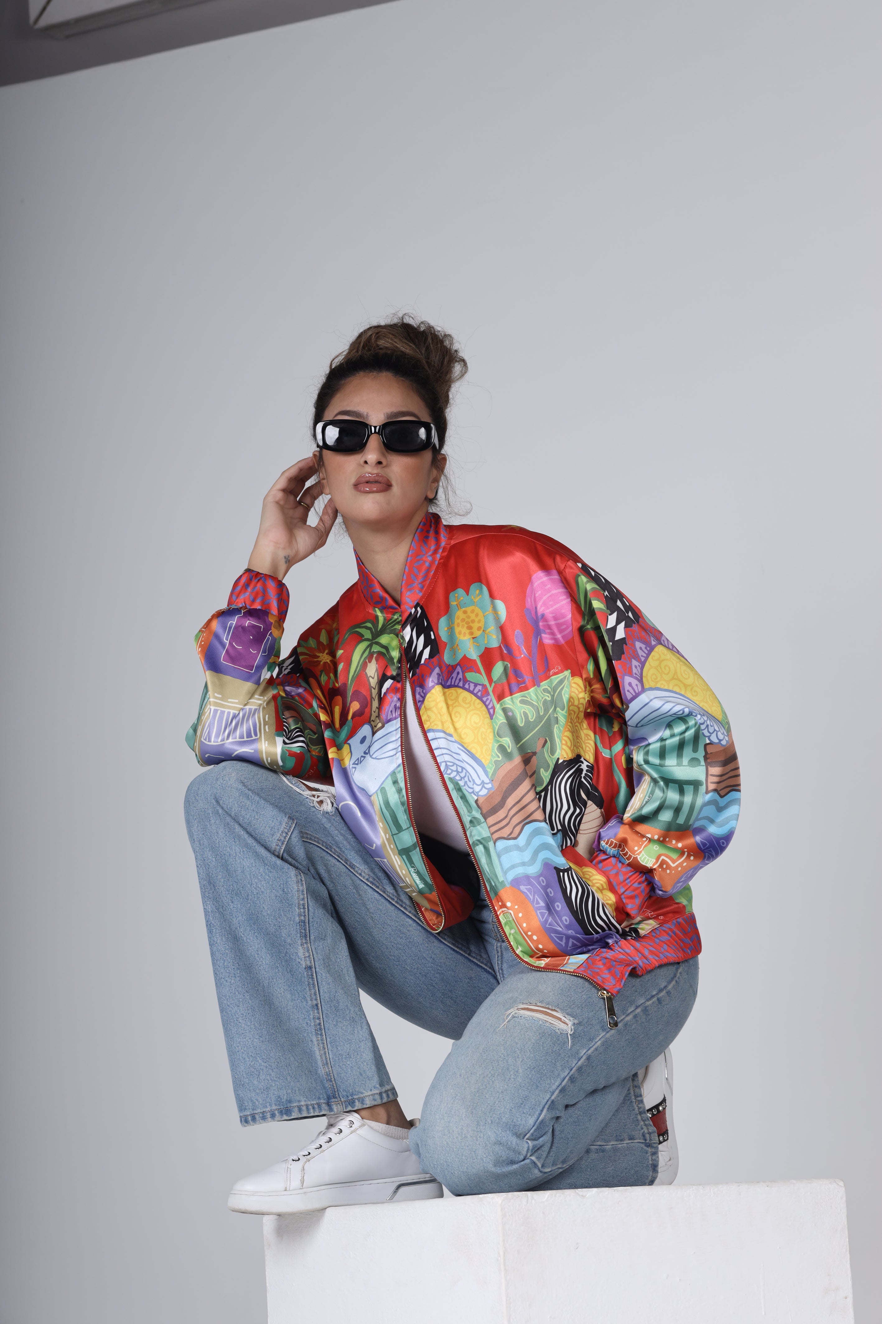 "THE VILLAGE" Bomber Jacket