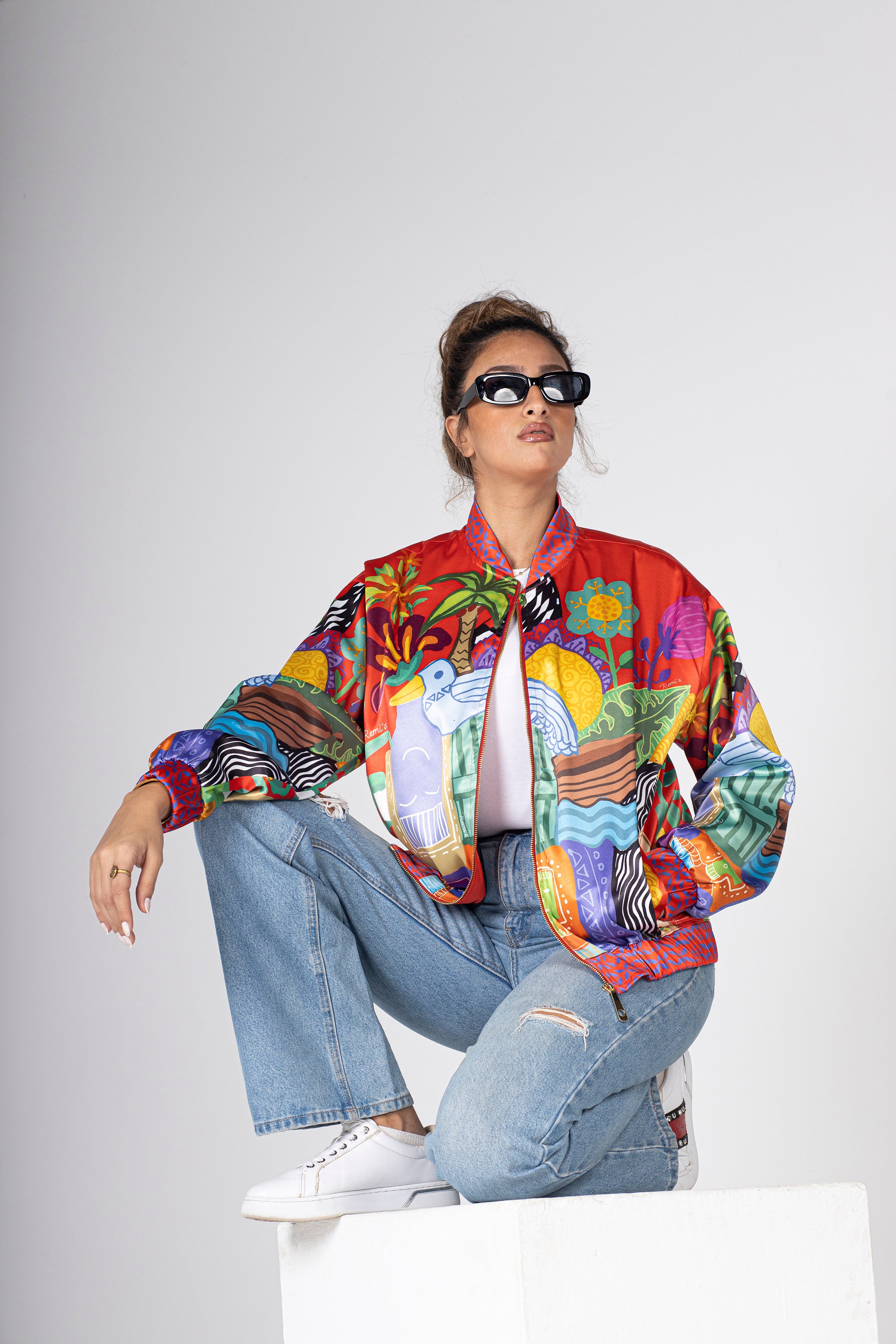 "THE VILLAGE" Bomber Jacket