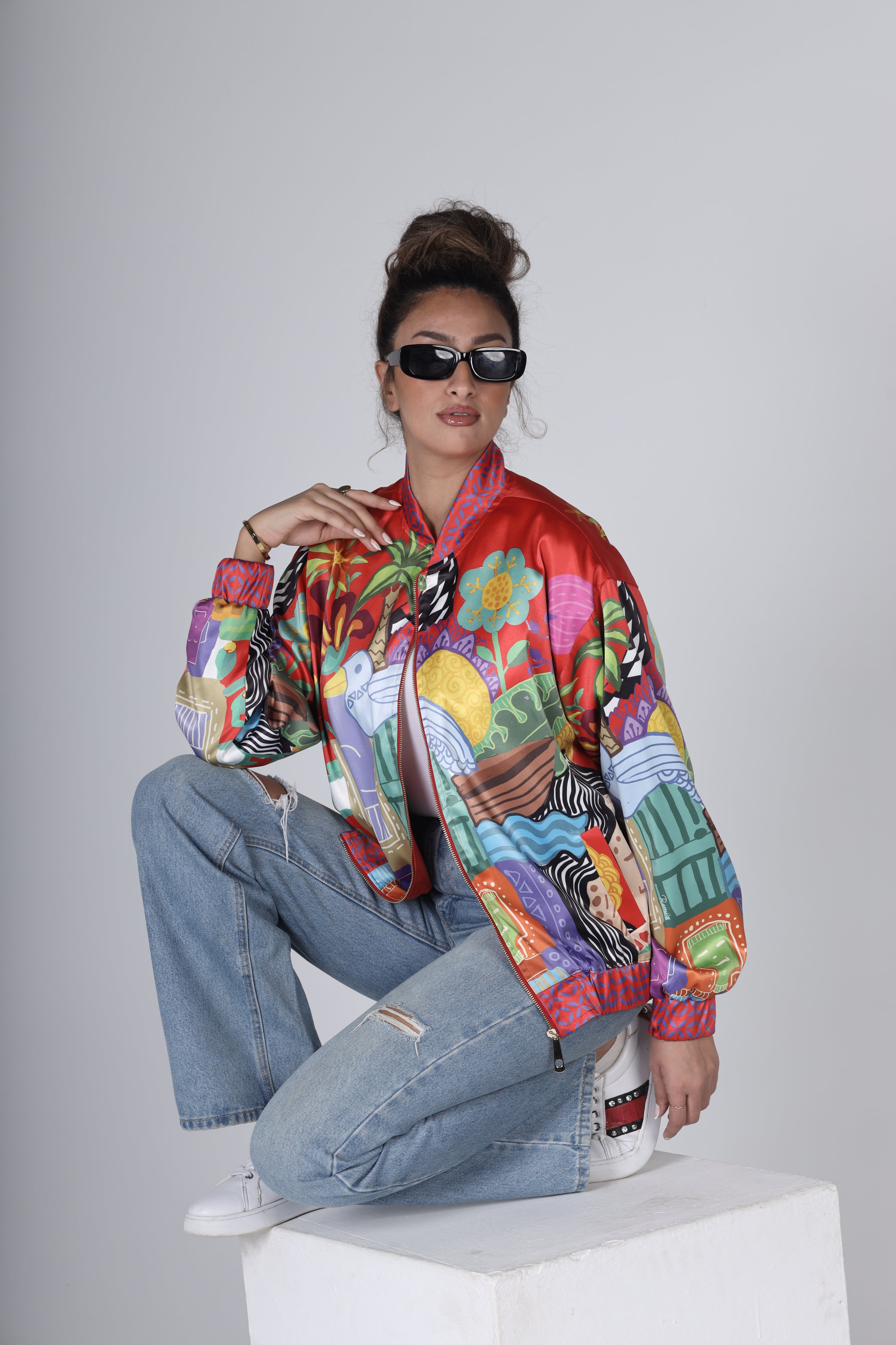 "THE VILLAGE" Bomber Jacket