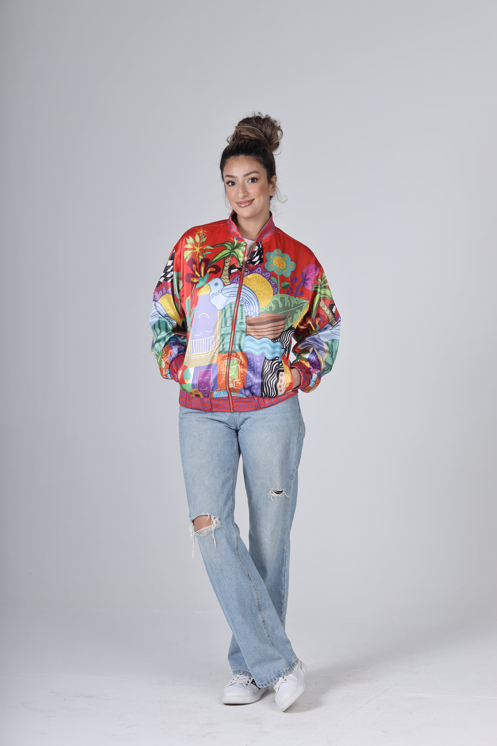 "THE VILLAGE" Bomber Jacket