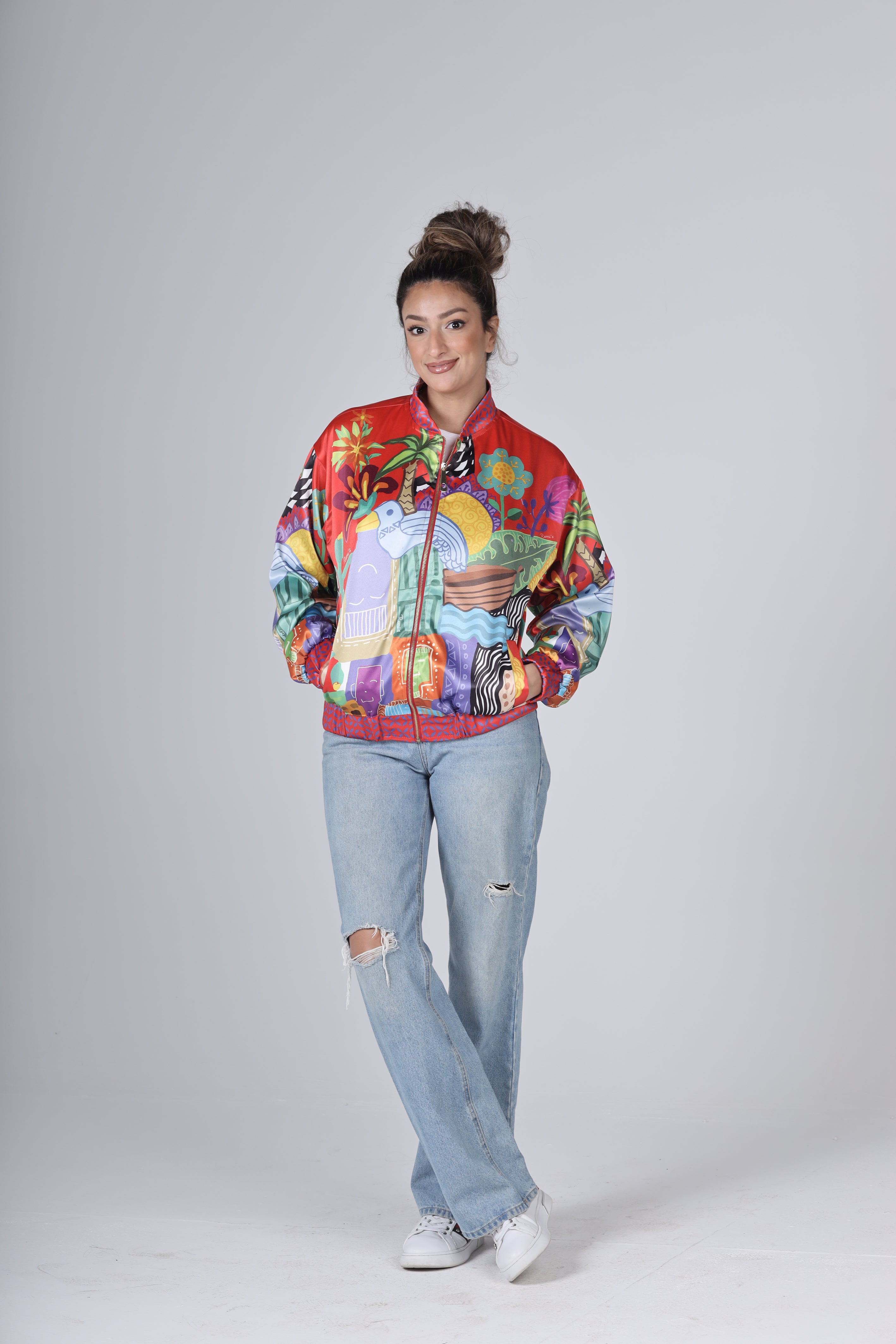 "THE VILLAGE" Bomber Jacket