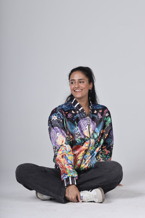 "THE THREE SISTERS" Bomber Jacket