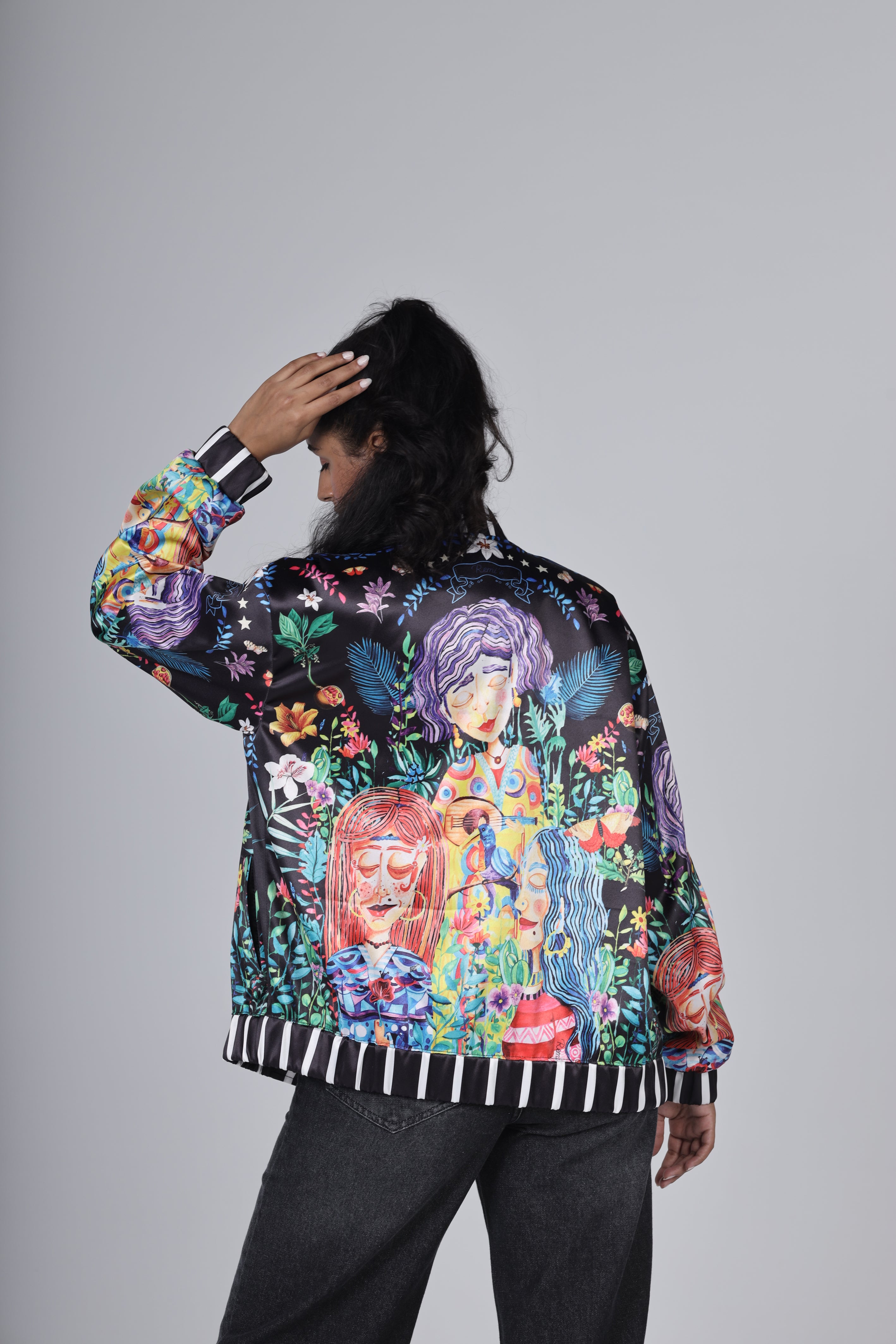 "THE THREE SISTERS" Bomber Jacket