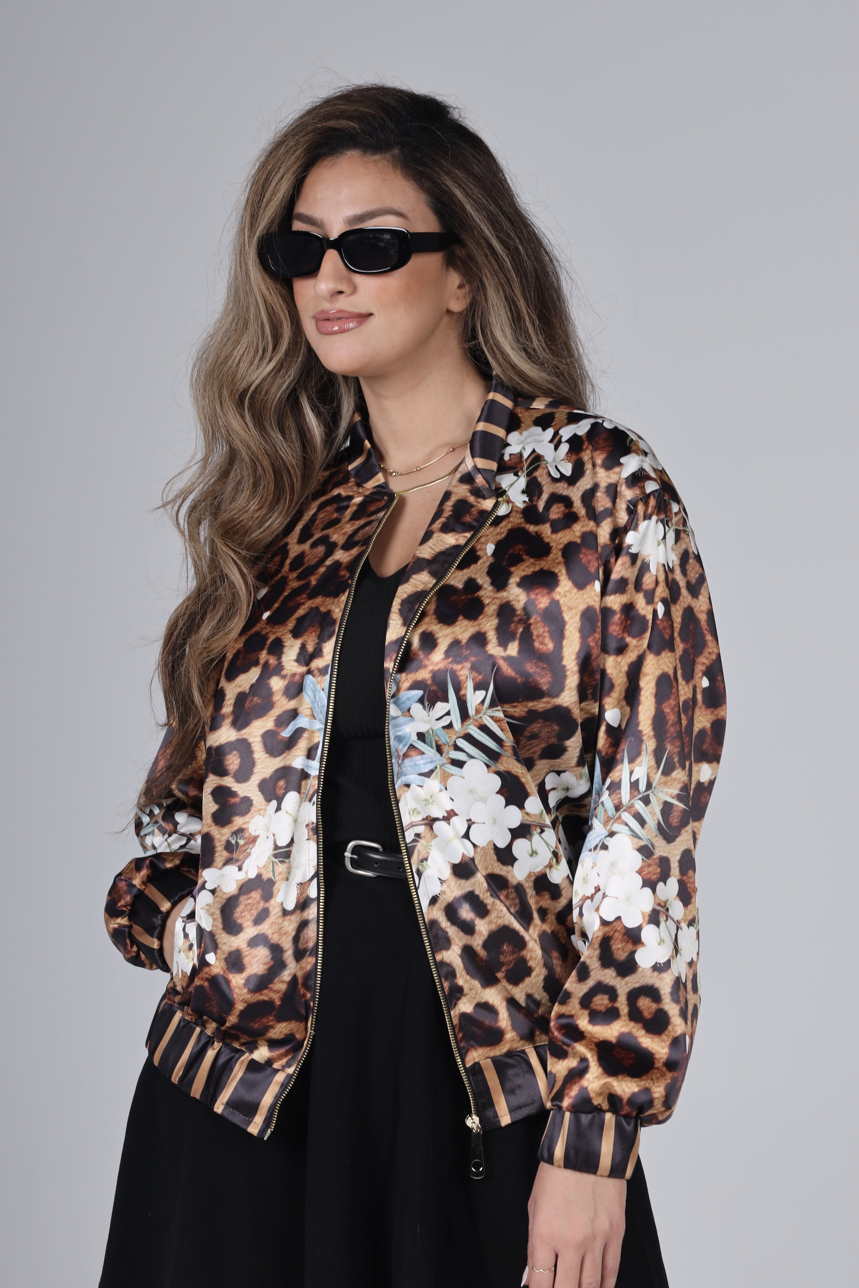 "LEOPARD" Bomber Jacket