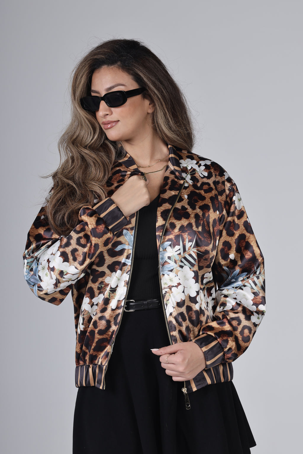 "LEOPARD" Bomber Jacket